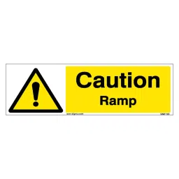 SUNSIGNS Caution Ramp Signages Size 300x100 mm HP Print + Vinyl + Sun Board, SN0199-image-29
