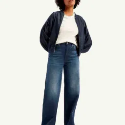 Levi's Navy Blended Solid Jeans image 4