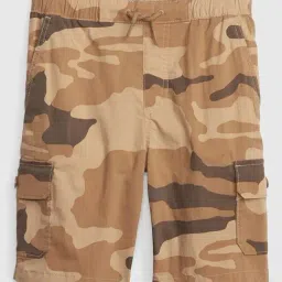 GAP Boys Brown Regular Fit Camouflage Shorts image 3