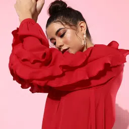 Style Quotient Red Full Sleeves Shirt image 3