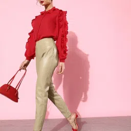 Style Quotient Red Full Sleeves Shirt image 4