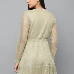 Allen Solly Beige A-Line Dress image 2