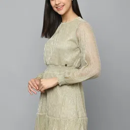 Allen Solly Beige A-Line Dress image 3