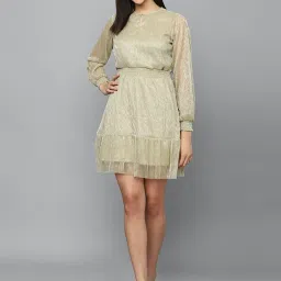 Allen Solly Beige A-Line Dress image 4