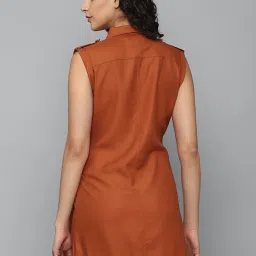 Allen Solly Rust A-Line Dress image 2