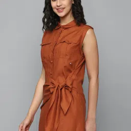 Allen Solly Rust A-Line Dress image 3