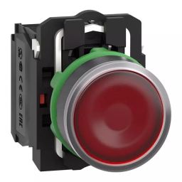 SCHNEIDER ELECTRIC Industrial Pushbutton Switches ILLUM INDUSTRIAL PB SW, 6A/120V, RED, XB5AW34B5-picture-1
