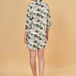 Dreamz by Pantaloons White Cotton Printed Night Dress image 2