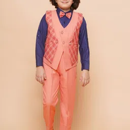 Aj DEZInES Boys 2-Piece Checked Suit Set-picture-55