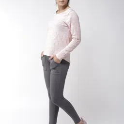 ALCIS Yoga Peach Striped T-Shirt image 4