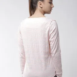 ALCIS Yoga Peach Striped T-Shirt image 2