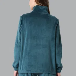 Van Heusen Teal Blue High Neck Jacket image 2
