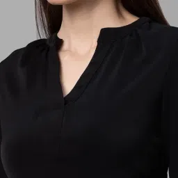 Globus Black Regular Fit A Line Dress image 5