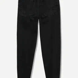 American Eagle Outfitters Black Cotton Mid Rise Jeans image 4