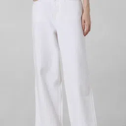 Only White Cotton Regular Fit High Rise Jeans-image-54