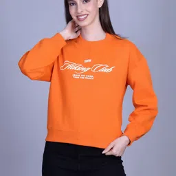 The Roadster Lifestyle Co Printed Pure Cotton Round Neck Pullover Sweatshirt-picture-10