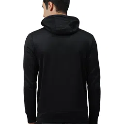 ALCIS Black Regular Fit Hooded Jacket image 2