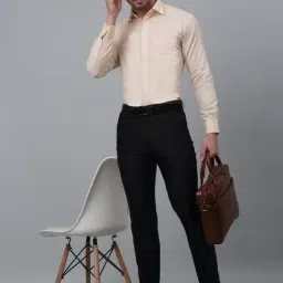 Cantabil Lemon Regular Fit Self Design Shirt image 5