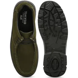 Teakwood Leathers Men's Green Derby Shoes image 3