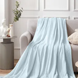 Aapno Rajasthan Blue Microfibre AC Room Single Bed Blanket-image-24