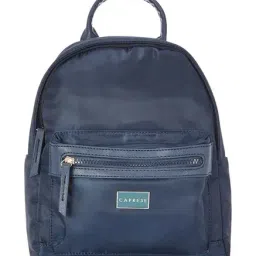 Caprese Navy Solid Backpack-image-61