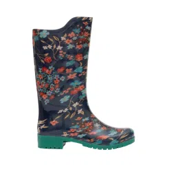 Hillson D3-GREEN SOLE PVC Green & Black Gumboot For Female Size 6-picture-43