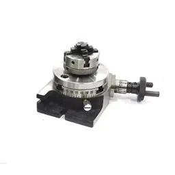 Assorts Low Profile Milling Rotary Table 80 mm (3 Inch) 50 mm 4 Jaws with Back Plate & Fixing T Nuts image 3