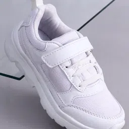 Pine Kids School Shoes with Velcro Closure -  White-picture-35