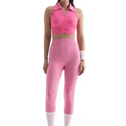 STRCH Women Solid Sports Crop Top-image-0