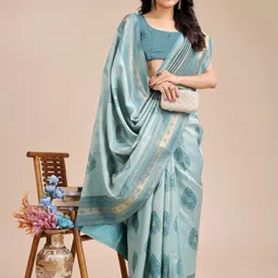 Mitera Ethnic Motifs Zari Banarasi Saree image 2