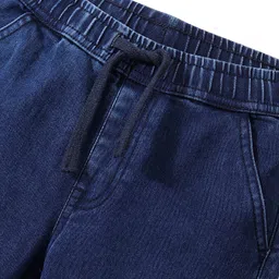 Pine Kids Full Length Relaxed Fit Elasticated Waist Jeans With Drawcord - Blue image 3