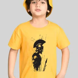 Kiddy Viddy Boys Graphic Printed Round Neck T-shirt-picture-52