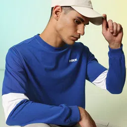 HRX by Hrithik Roshan Round Neck Colourblocked Sweatshirt-picture-38