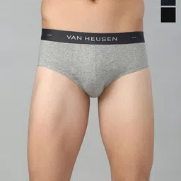 Van Heusen Innerwear Pack of 3 Men Super Combed Cotton Briefs-image-49