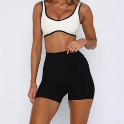 LULU & SKY Scoop Neck Sports Crop Top & Shorts Co-Ords-picture-40