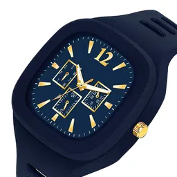 JUST LIKE Unisex Square Dial Analogue Watch and Bracelet Gift Set image 2