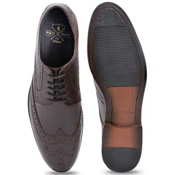 Red Tape Men's Brown Derby Shoes image 4