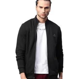 ALCIS Black Cotton Regular Fit Sweatshirt image 1