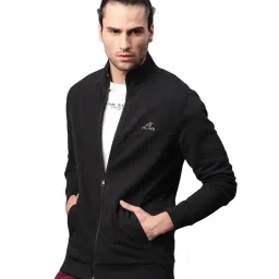 ALCIS Black Cotton Regular Fit Sweatshirt image 3