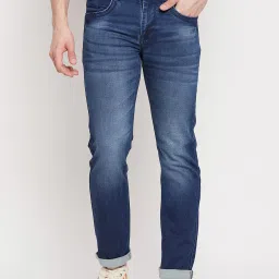 Duke Blue Slim Fit Lightly Washed Jeans image 1