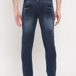Duke Dark Blue Slim Fit Lightly Washed Jeans image 2