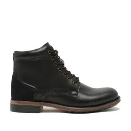 Teakwood Leathers Men's Black Derby Boots-image-15