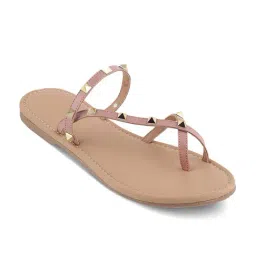 Tresmode Women's Pink Toe Ring Sandals-picture-19