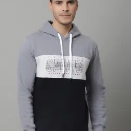 Cantabil Grey Regular Fit Hooded Sweatshirt-image-89