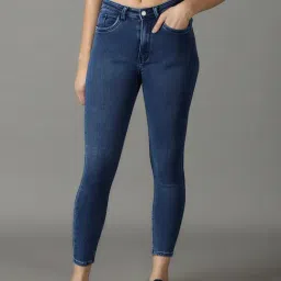 showoffff SHOWOFF Navy Skinny Fit Mid Rise Jeans-picture-36