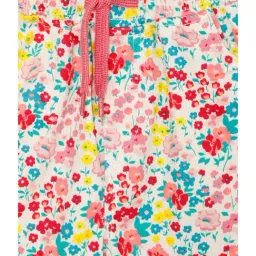 Kiddopanti Kids White Floral Print Shorts image 3