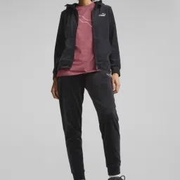 Puma Essentials+ Velour Full-Zip Regular Fit Hoodie image 3