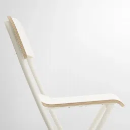 ikea franklin Bar stool with backrest, foldable, counter height white/white, 63 cm image 5