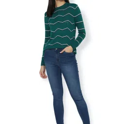 Van Heusen Blue Printed Sweater image 4
