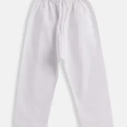 VASTRAMAY SISHU Blue & White Cotton Self Kurta Set image 3